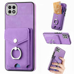 Cassa del telefono del portafoglio della carta dell'anello di cuoio di pelle-sensazione galvanica, For Samsung Galaxy S22 5G, For Samsung Galaxy A13 5G, For Samsung Galaxy A22 4G, For Samsung Galaxy A22 5G