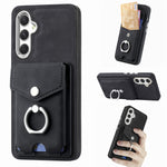 Cassa del telefono del portafoglio della carta dell'anello di cuoio di pelle-sensazione galvanica, For Samsung Galaxy A34 5G, For Samsung Galaxy A54 5G, For Samsung Galaxy S23 Ultra 5G, For Samsung Galaxy S23 5G