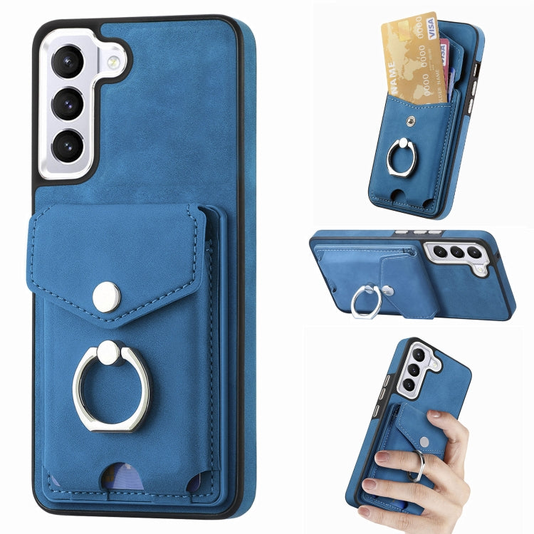 Cassa del telefono del portafoglio della carta dell'anello di cuoio di pelle-sensazione galvanica, For Samsung Galaxy A03 166mm, For Samsung Galaxy A03 164mm, For Samsung Galaxy A13 4G, For Samsung Galaxy S22+ 5G