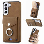 Cassa del telefono del portafoglio della carta dell'anello di cuoio di pelle-sensazione galvanica, For Samsung Galaxy A03 166mm, For Samsung Galaxy A03 164mm, For Samsung Galaxy A13 4G, For Samsung Galaxy S22+ 5G