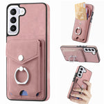 Cassa del telefono del portafoglio della carta dell'anello di cuoio di pelle-sensazione galvanica, For Samsung Galaxy A03 166mm, For Samsung Galaxy A03 164mm, For Samsung Galaxy A13 4G, For Samsung Galaxy S22+ 5G