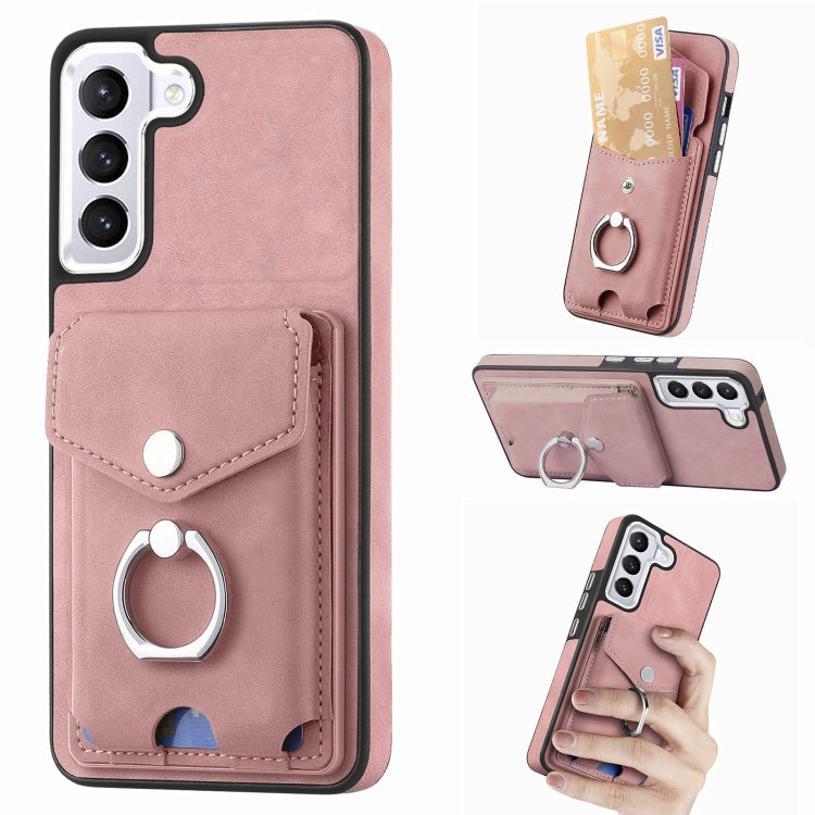 Cassa del telefono del portafoglio della carta dell'anello di cuoio di pelle-sensazione galvanica, For Samsung Galaxy A03 166mm, For Samsung Galaxy A03 164mm, For Samsung Galaxy A13 4G, For Samsung Galaxy S22+ 5G