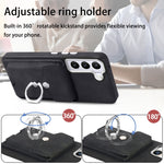 Cassa del telefono del portafoglio della carta dell'anello di cuoio di pelle-sensazione galvanica, For Samsung Galaxy S22 5G, For Samsung Galaxy A13 5G, For Samsung Galaxy A22 4G, For Samsung Galaxy A22 5G