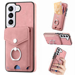 Cassa del telefono del portafoglio della carta dell'anello di cuoio di pelle-sensazione galvanica, For Samsung Galaxy A34 5G, For Samsung Galaxy A54 5G, For Samsung Galaxy S23 Ultra 5G, For Samsung Galaxy S23 5G