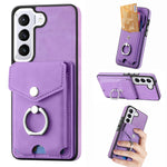 Cassa del telefono del portafoglio della carta dell'anello di cuoio di pelle-sensazione galvanica, For Samsung Galaxy A34 5G, For Samsung Galaxy A54 5G, For Samsung Galaxy S23 Ultra 5G, For Samsung Galaxy S23 5G