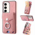 Cassa del telefono del portafoglio della carta dell'anello di cuoio di pelle-sensazione galvanica, For Samsung Galaxy A34 5G, For Samsung Galaxy A54 5G, For Samsung Galaxy S23 Ultra 5G, For Samsung Galaxy S23 5G