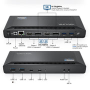 Wavlink UG69PD2 Doppia docking station integrata con ricarica rapida 4K, US Plug, EU Plug, UK Plug, AU Plug