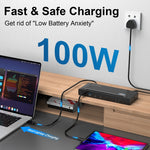 Wavlink UG69PD2 Doppia docking station integrata con ricarica rapida 4K, US Plug, EU Plug, UK Plug, AU Plug
