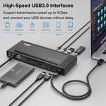 Wavlink UG69PD2 Doppia docking station integrata con ricarica rapida 4K, US Plug, EU Plug, UK Plug, AU Plug