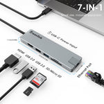 Wavlink UHP3409 per laptop MacBook Pro/Air USB-C Windows Mini docking station PD da 100 W, UHP3409