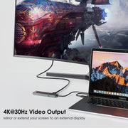 Wavlink UHP3409 per laptop MacBook Pro/Air USB-C Windows Mini docking station PD da 100 W, UHP3409