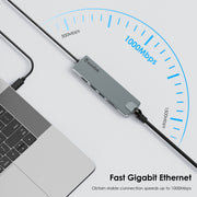 Wavlink UHP3409 per laptop MacBook Pro/Air USB-C Windows Mini docking station PD da 100 W, UHP3409