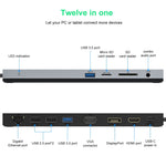 Wavlink UMD03 Hub Docking Station Type-C 12 in 1