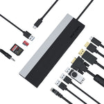 Wavlink UMD03 Hub Docking Station Type-C 12 in 1