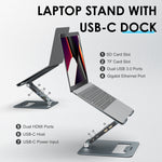 Docking station USB-C regolabile in alluminio Wavlink UMD07