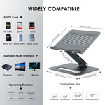 Docking station USB-C regolabile in alluminio Wavlink UMD07