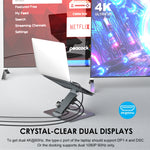 Docking station USB-C regolabile in alluminio Wavlink UMD07