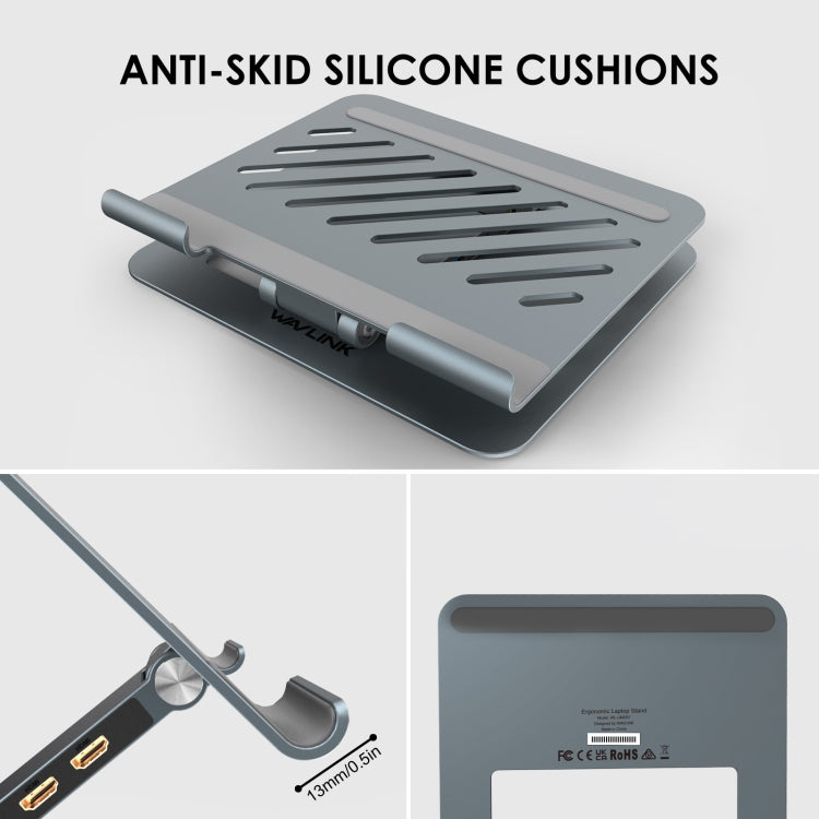 Docking station USB-C regolabile in alluminio Wavlink UMD07