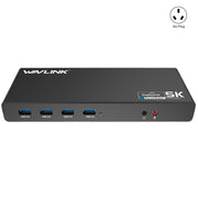 Wavlink UG69DK1 Docking station HDMI Gigabit Ethernet video USB 3.0 con doppio display Type-C da 5K, US Plug, EU Plug, UK Plug, AU Plug