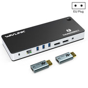 Wavlink UTD21H Docking station Thunderbolt 3 per ricarica host da 60 W Doppio display 4K Porte 11 in 1, US Plug, EU Plug, UK Plug
