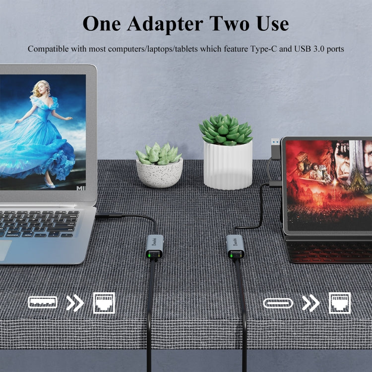 Adattatore Ethernet USB-C 2.5Gbps Wavlink NWU330GCA