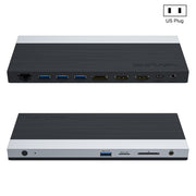 Wavlink UMD05 Display Port Porta HDMI RJ45 Ethernet Triple Display MST Docking station per laptop, US Plug, EU Plug, UK Plug, AU Plug