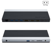 Wavlink UMD05 Display Port Porta HDMI RJ45 Ethernet Triple Display MST Docking station per laptop, US Plug, EU Plug, UK Plug, AU Plug