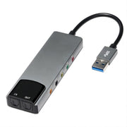 HY-601 Scheda audio multifunzione USB 6 in 1 USB + Audio 3.5 + 7.1CH / OTTICO