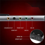 HY-601 Scheda audio multifunzione USB 6 in 1 USB + Audio 3.5 + 7.1CH / OTTICO
