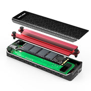 Wavlink UTE02 Thunderbolt 3 NVME M.2 Solid State Leather Metal SSD Box per disco rigido esterno, UTE02