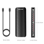 Wavlink UTE02 Thunderbolt 3 NVME M.2 Solid State Leather Metal SSD Box per disco rigido esterno, UTE02