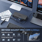 Wavlink UG69PD8 100W PD 18 in 1 Type-C Dock Docking station universale Type-C compatibile, US Plug, EU Plug, UK Plug, AU Plug