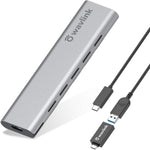 Wavlink ST338C M.2 NVMe SSD PCIE UASP Chiave M NGFF SATA USB-C SDD Hard Disk Box Adapter, ST338C
