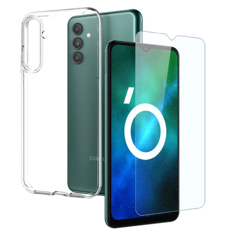 NORTHJO Custodia per telefono in TPU trasparente con pellicola in vetro temperato, For Galaxy A04s 4G, For Galaxy A53 5G, For Galaxy A73 5G, For Galaxy A33 5G, For Galaxy A13 4G, For Galaxy A13 5G