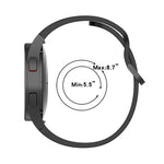 JUNSUNMAY cinturino regolabile in silicone + kit protezione schermo PMMA a copertura totale, For Samsung Galaxy Watch6 Classic 47mm