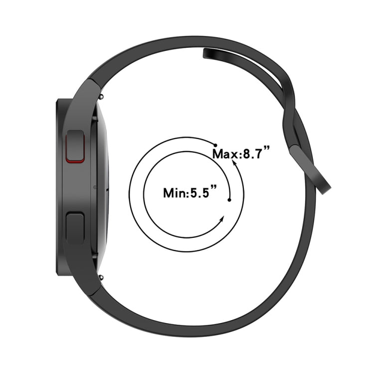 JUNSUNMAY cinturino regolabile in silicone + kit protezione schermo PMMA a copertura totale, For Samsung Galaxy Watch6 Classic 47mm