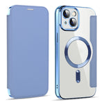 Custodia per telefono in pelle antifurto magnetica RFID MagSafe, For iPhone 15, For iPhone 17e / 16e