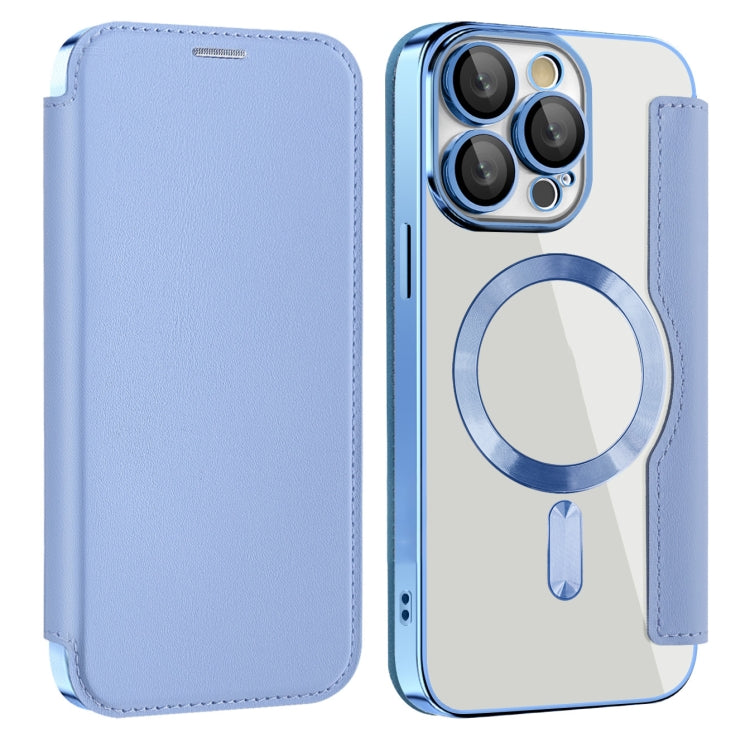 Custodia per telefono in pelle antifurto magnetica RFID MagSafe, For iPhone 15 Pro, For iPhone 15 Plus
