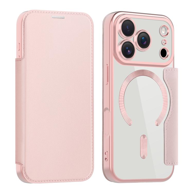 Custodia per telefono in pelle antifurto magnetica RFID MagSafe, For iPhone 17 Pro, For iPhone 17
