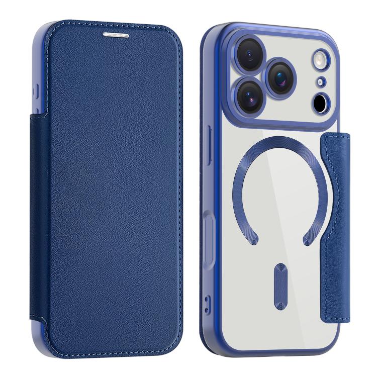 Custodia per telefono in pelle antifurto magnetica RFID MagSafe, For iPhone 17 Pro, For iPhone 17