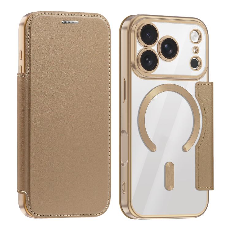 Custodia per telefono in pelle antifurto magnetica RFID MagSafe, For iPhone 18 Pro, For iPhone 17 Pro Max