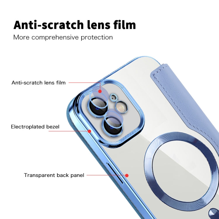 Custodia per telefono in pelle Shield Magsafe RFID antifurto con rombo, For iPhone 12, For iPhone 12 Pro Max, For iPhone 12 Pro