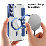 Custodia per telefono in pelle Shield Magsafe RFID antifurto con rombo, For Samsung Galaxy S23 Ultra 5G, For Samsung Galaxy S23+ 5G, For Samsung Galaxy S23 5G