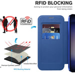 Custodia per telefono in pelle Shield Magsafe RFID antifurto con rombo, For Samsung Galaxy S24+ 5G, For Samsung Galaxy S24 5G, For Samsung Galaxy A15
