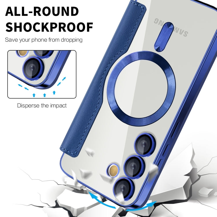 Custodia per telefono in pelle Shield Magsafe RFID antifurto con rombo, For Samsung Galaxy S24 FE 5G, For Samsung Galaxy A55 5G, For Samsung Galaxy S24 Ultra 5G
