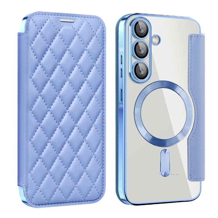 Custodia per telefono in pelle Shield Magsafe RFID antifurto con rombo, For Samsung Galaxy A56 5G, For Samsung Galaxy S25 5G, For Samsung Galaxy S25+ 5G