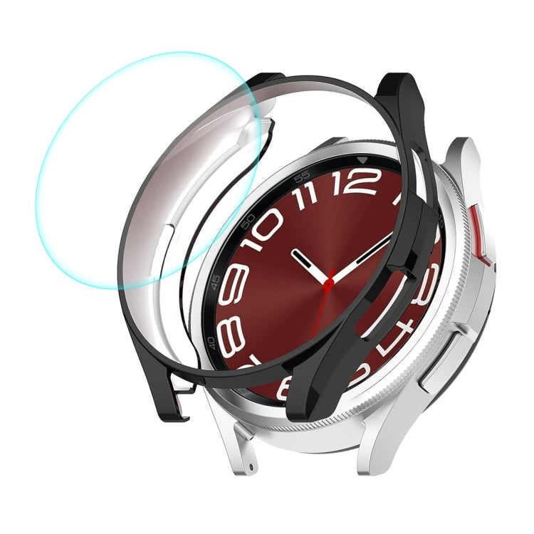 Custodia morbida in TPU elettrolitico ENKAY Hat-Prince + protezione schermo in vetro 9H da 0,2 mm, For Samsung Galaxy Watch6 Classic 47mm, For Samsung Galaxy Watch6 Classic 43mm