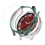 Custodia morbida in TPU elettrolitico ENKAY Hat-Prince + protezione schermo in vetro 9H da 0,2 mm, For Samsung Galaxy Watch6 Classic 47mm, For Samsung Galaxy Watch6 Classic 43mm