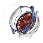 Custodia morbida in TPU elettrolitico ENKAY Hat-Prince + protezione schermo in vetro 9H da 0,2 mm, For Samsung Galaxy Watch6 Classic 47mm, For Samsung Galaxy Watch6 Classic 43mm