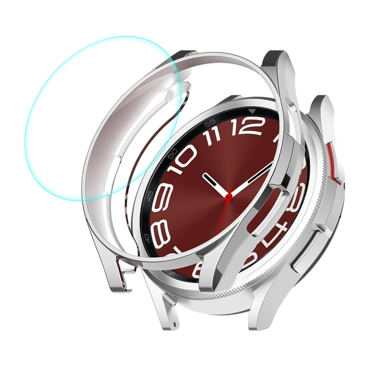 Custodia morbida in TPU elettrolitico ENKAY Hat-Prince + protezione schermo in vetro 9H da 0,2 mm, For Samsung Galaxy Watch6 Classic 47mm, For Samsung Galaxy Watch6 Classic 43mm